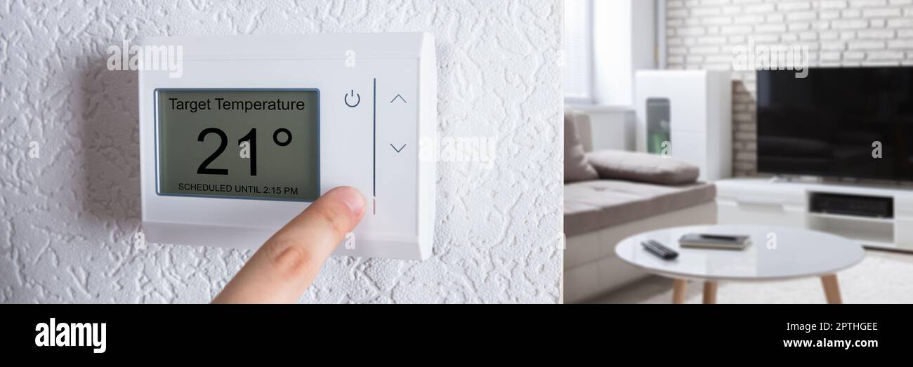 Home Heating Programmable Thermostat Temperature Control. Save Energy