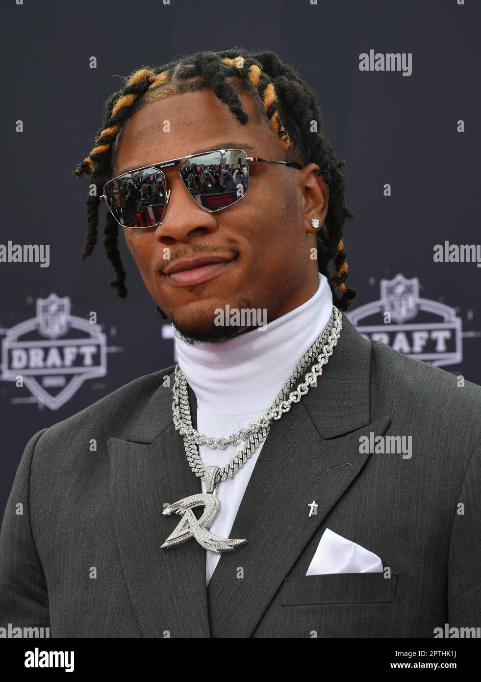 Anthony Richardson walks the red carpet of the 2023 NFL Draft at the