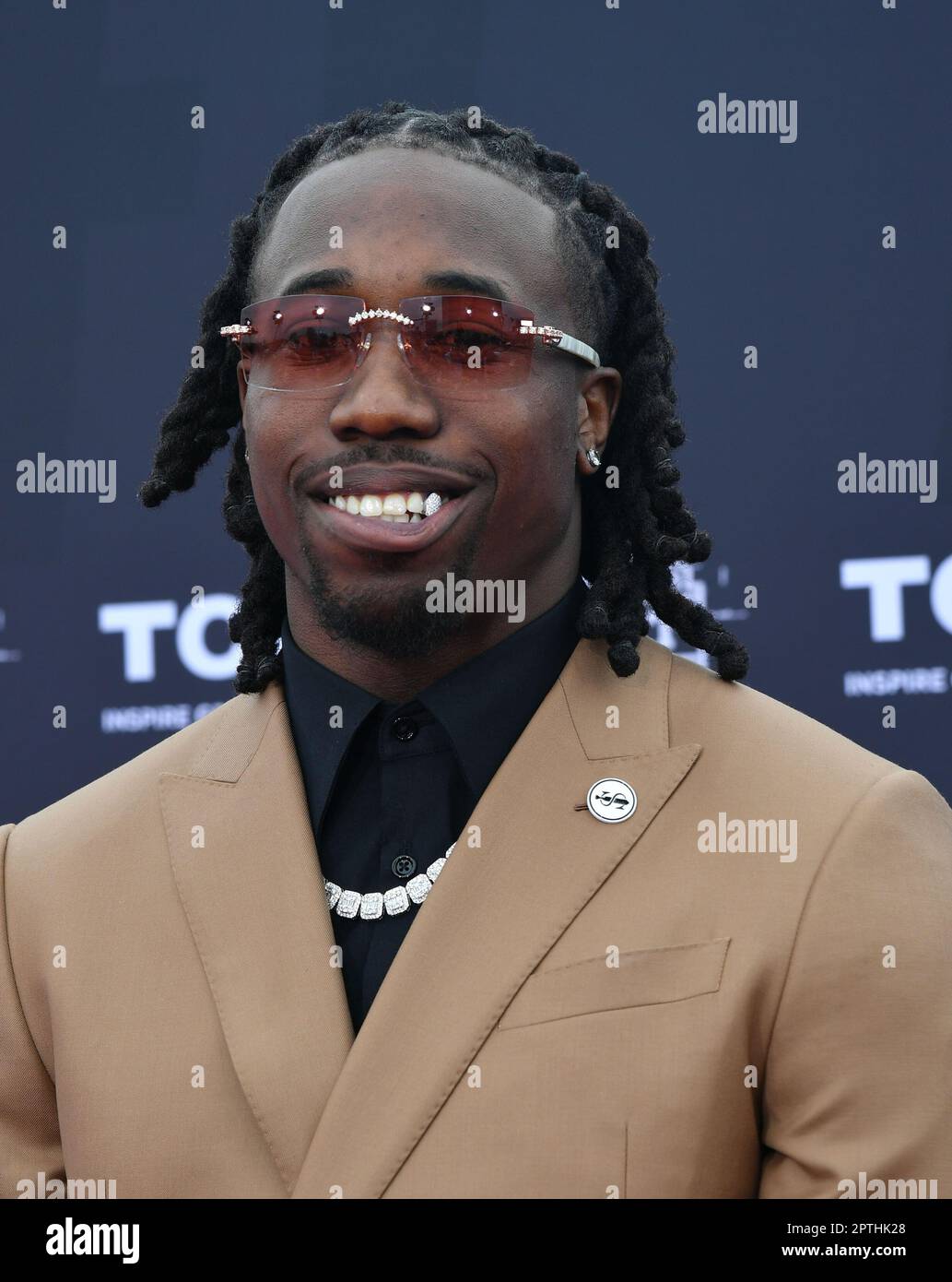 Joey Porter Jr. walks the red carpet of the 2023 NFL Draft at the