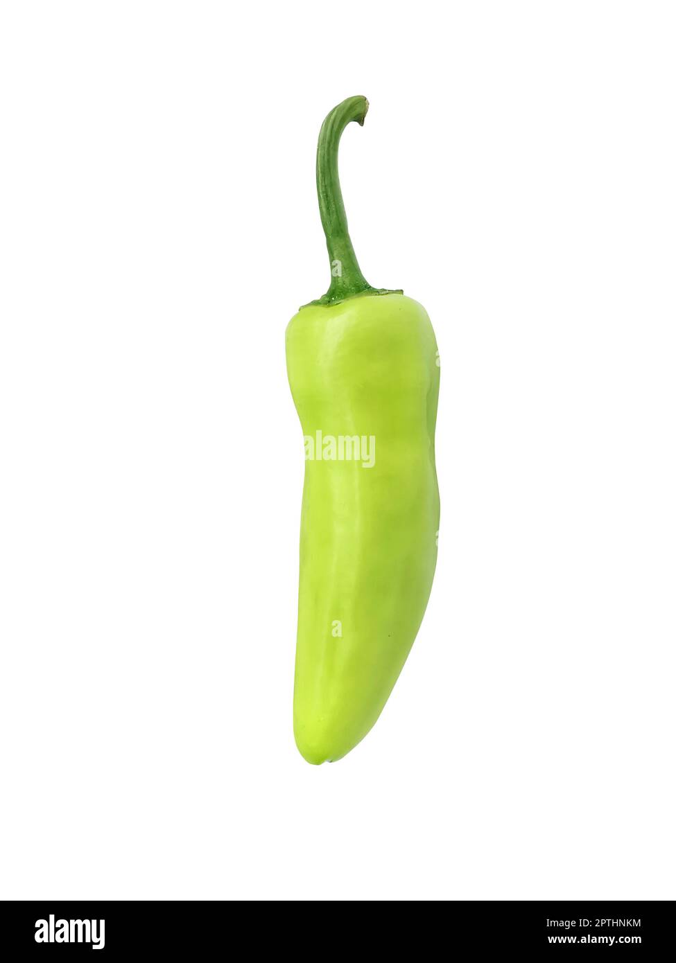 green chili pepper isolated on a white background Stock Photo - Alamy