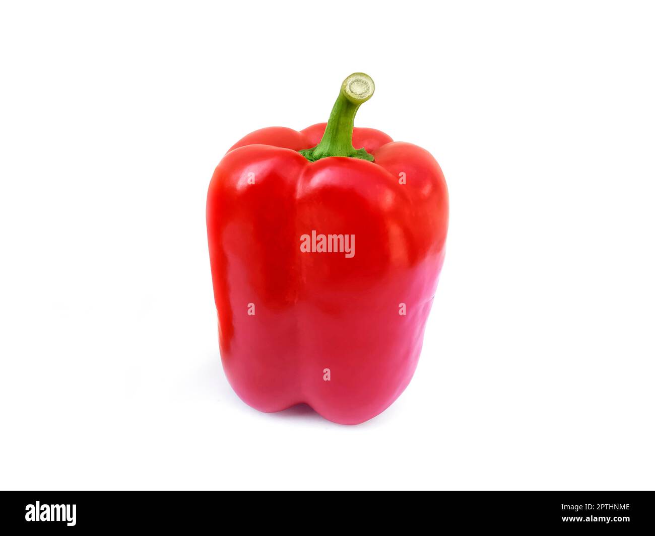 red sweet pepper isolated on white background Stock Photo - Alamy