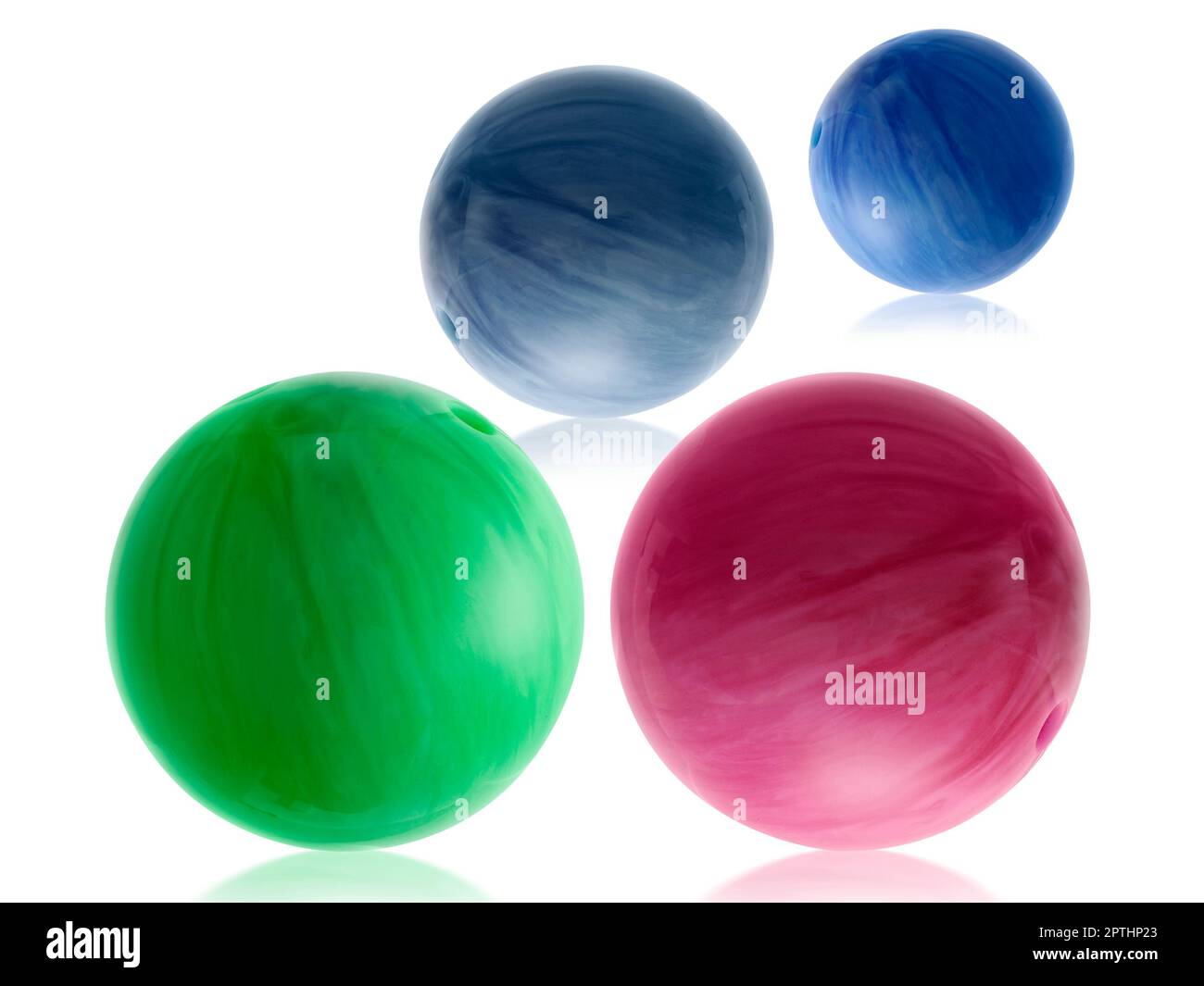 Bowling Ball with Holes Isolated on White Background Stock Photo Alamy