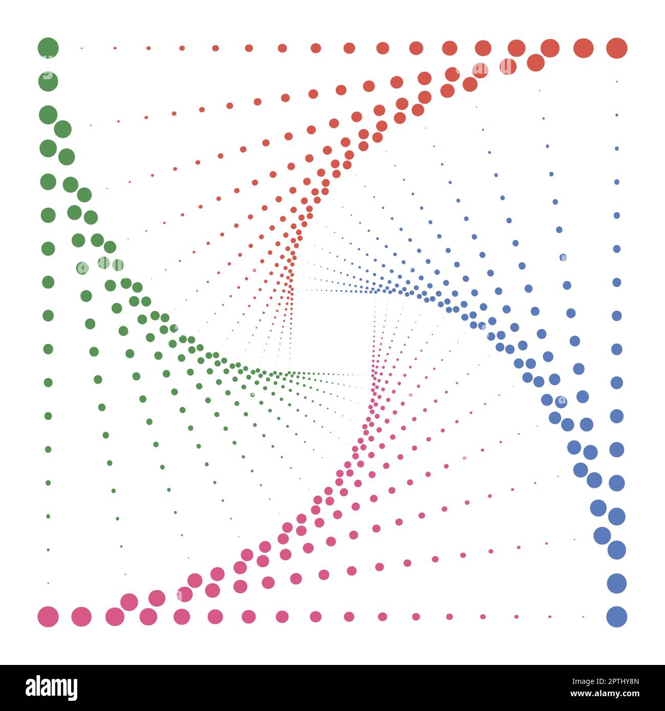 Dotted square frame circular hi-res stock photography and images - Alamy