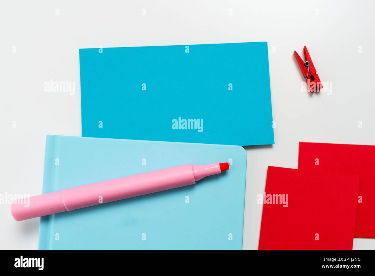 Multiple Assorted Collection Office Stationery Photo Placed Over Table