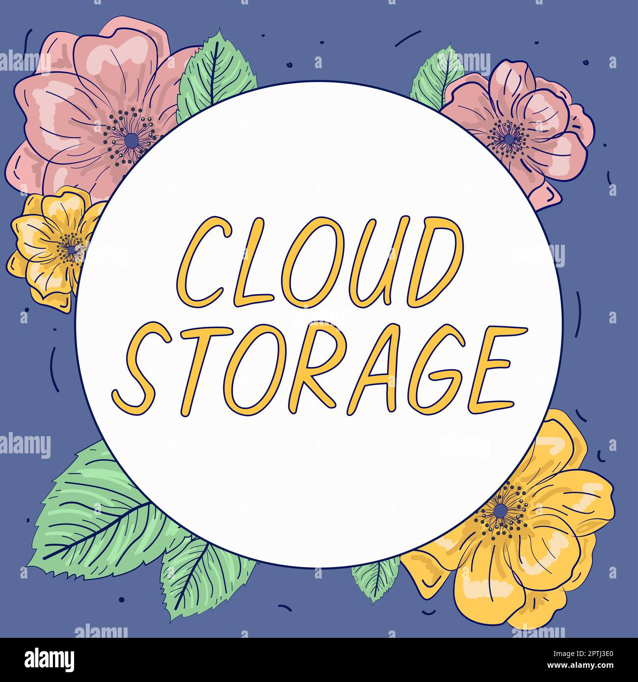 Handwriting text Cloud Storage, Concept meaning computing connect devices to cloud data on remote storage Stock Photo