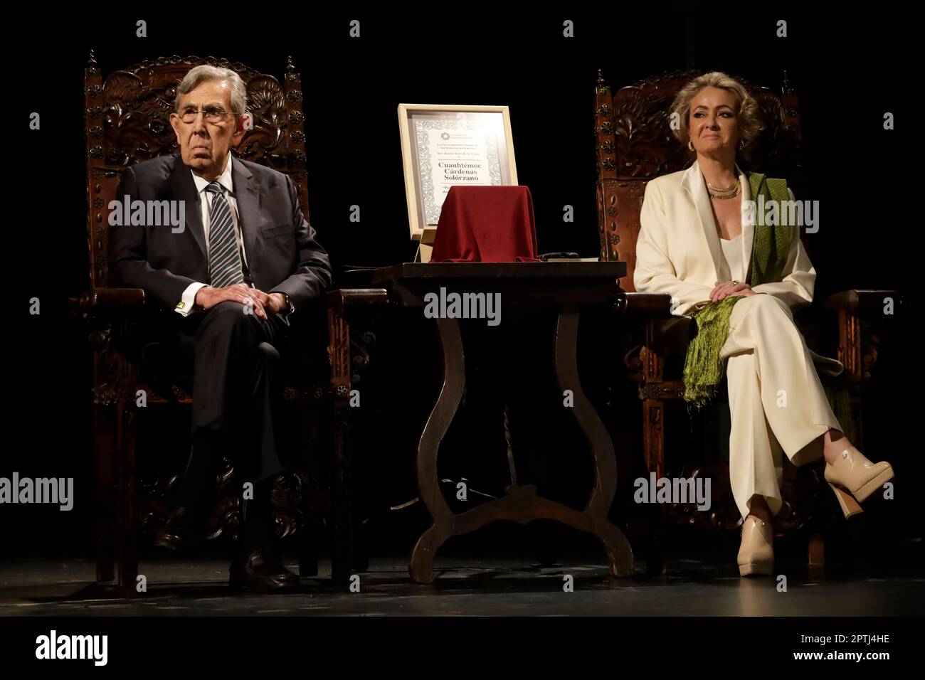 Mexico City, Mexico. 27th Apr, 2023. The rector of the