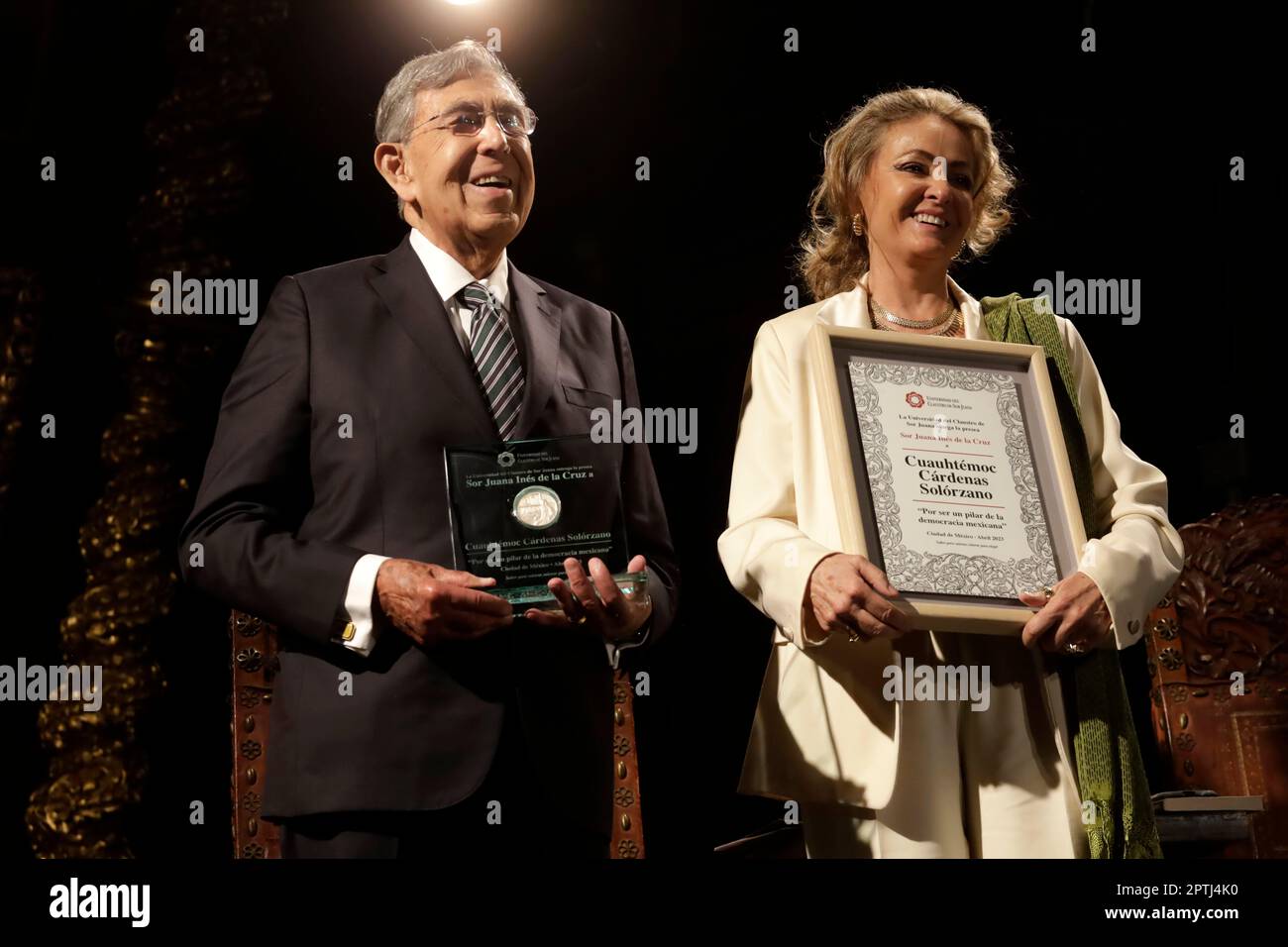 Mexico City, Mexico. 27th Apr, 2023. The rector of the