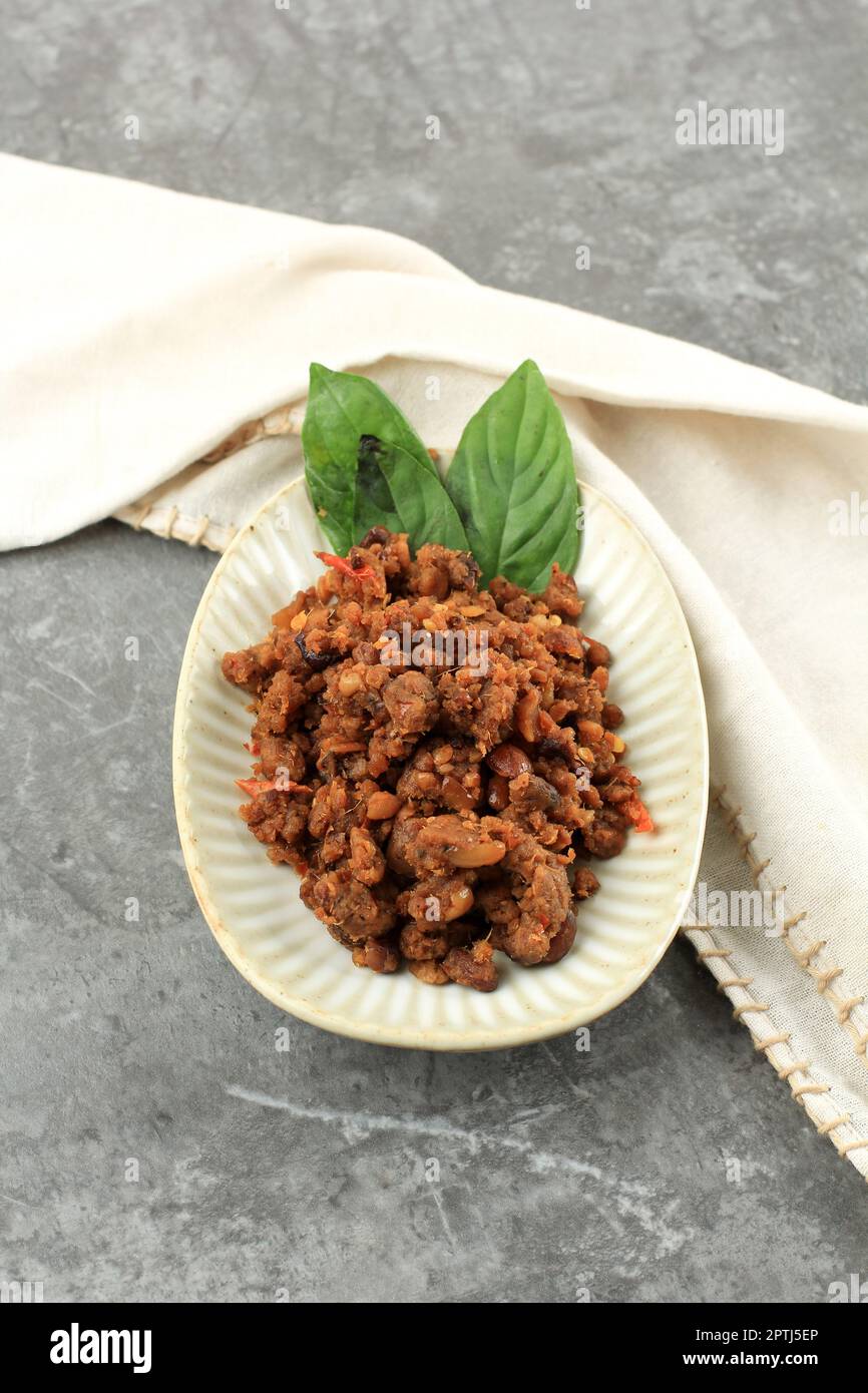 Tumis Dtir Fry Fermented Peanut. Popular Traditional