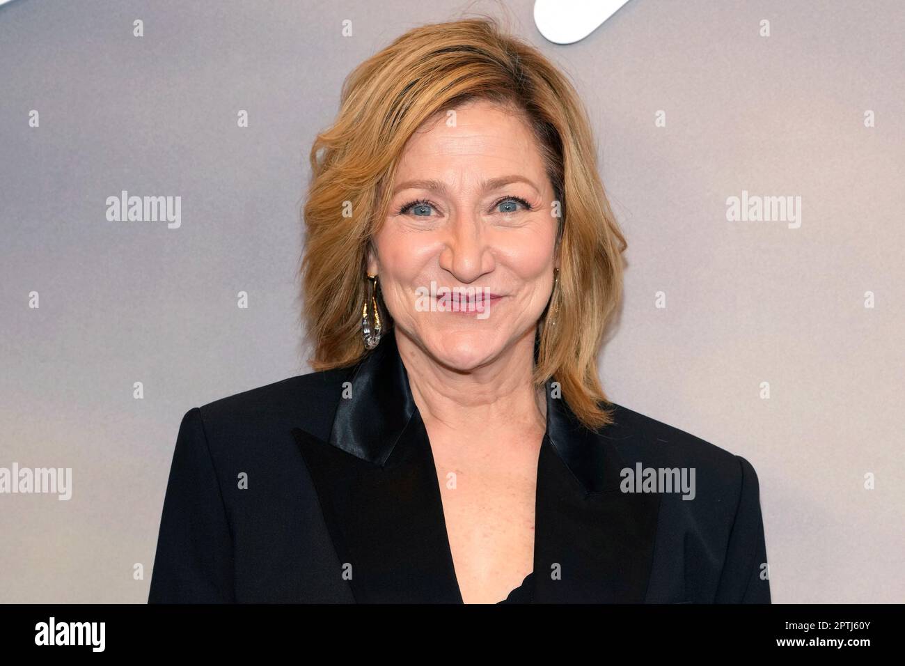 Edie Falco attends Peacock's "Bupkis" premiere at the Apollo Theater on