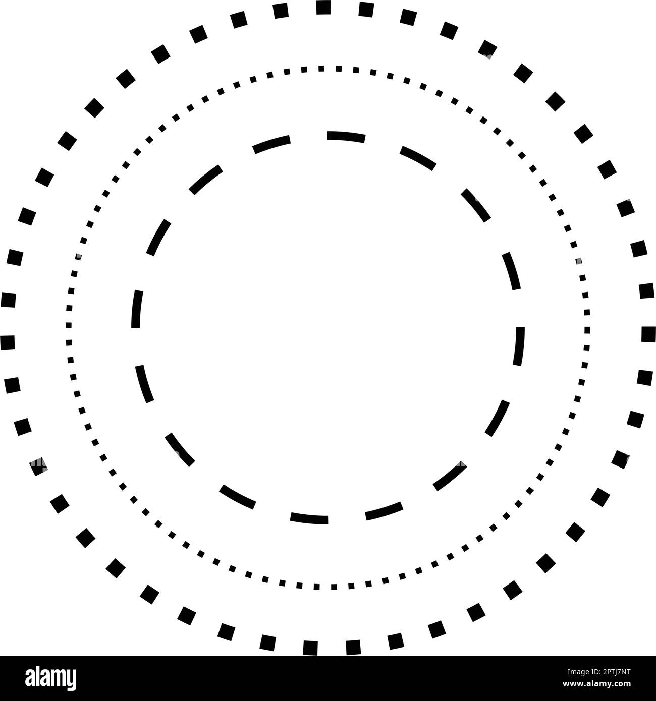 Tracing circle shape lines element for preschool, kindergarten and