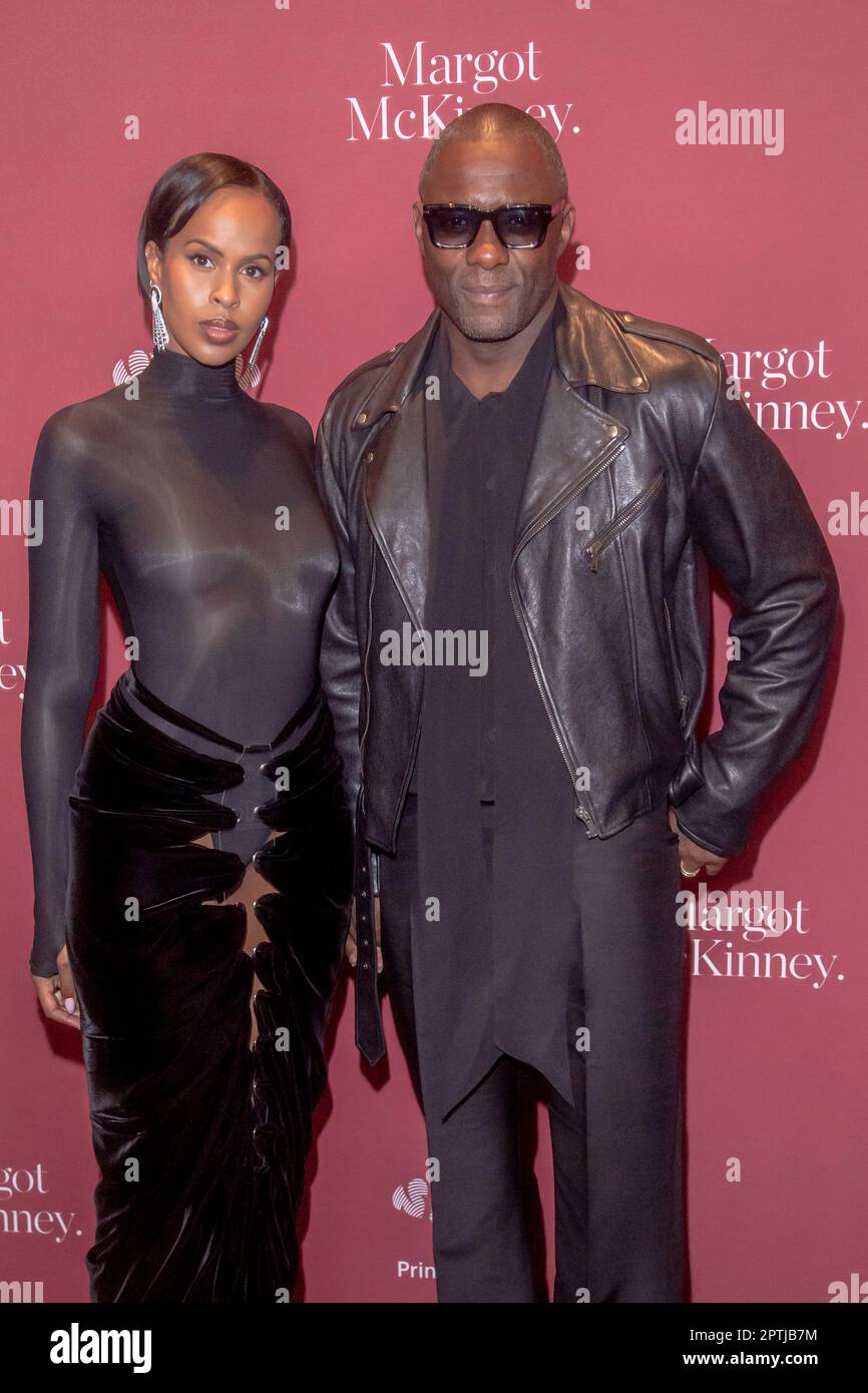 NEW YORK, NEW YORK - APRIL 27: Sabrina Dhowre Elba and Idris Elba