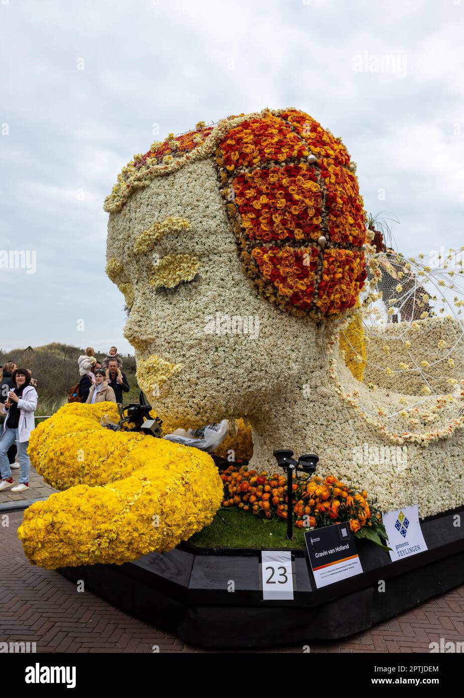 Noordwijk, Netherlands April 22, 2023 Spectacular flower covered