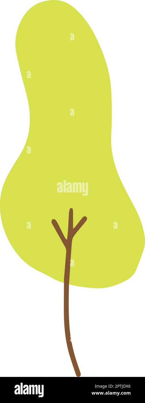 Tree icon vector abstract shape for nature, ecology and environment in ...