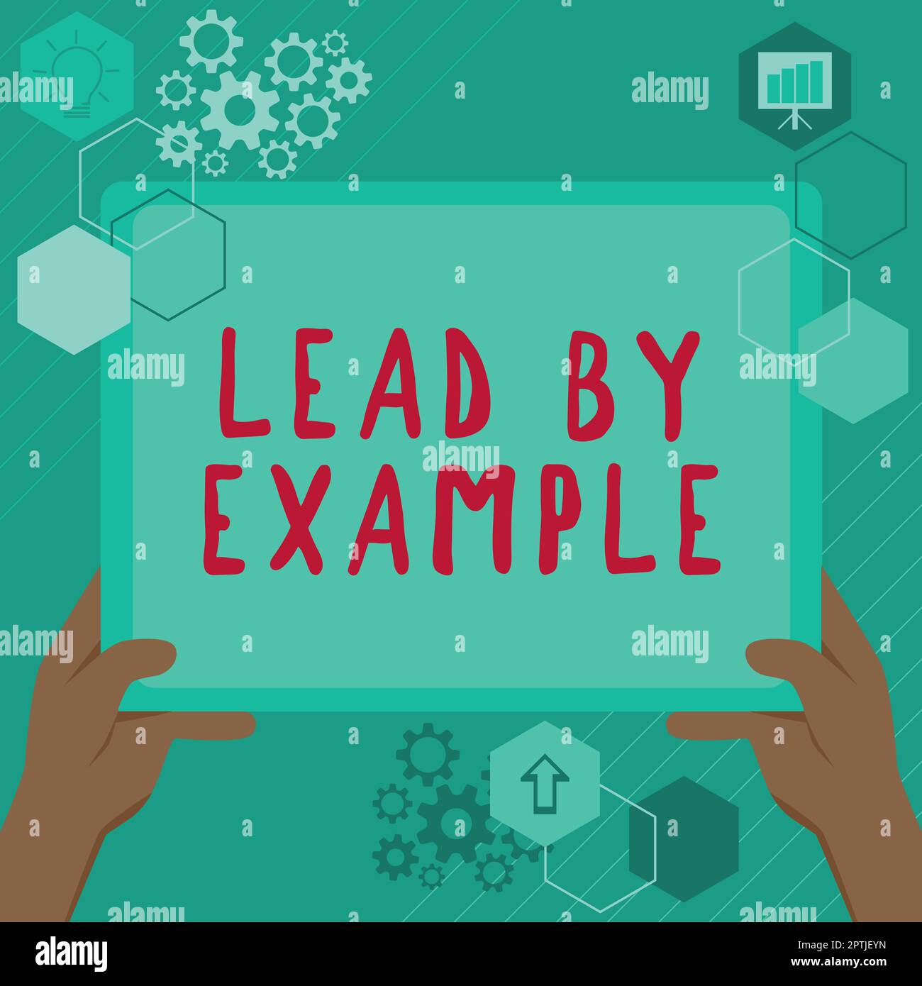 Inspiration showing sign Lead By Example, Business concept Be a mentor ...