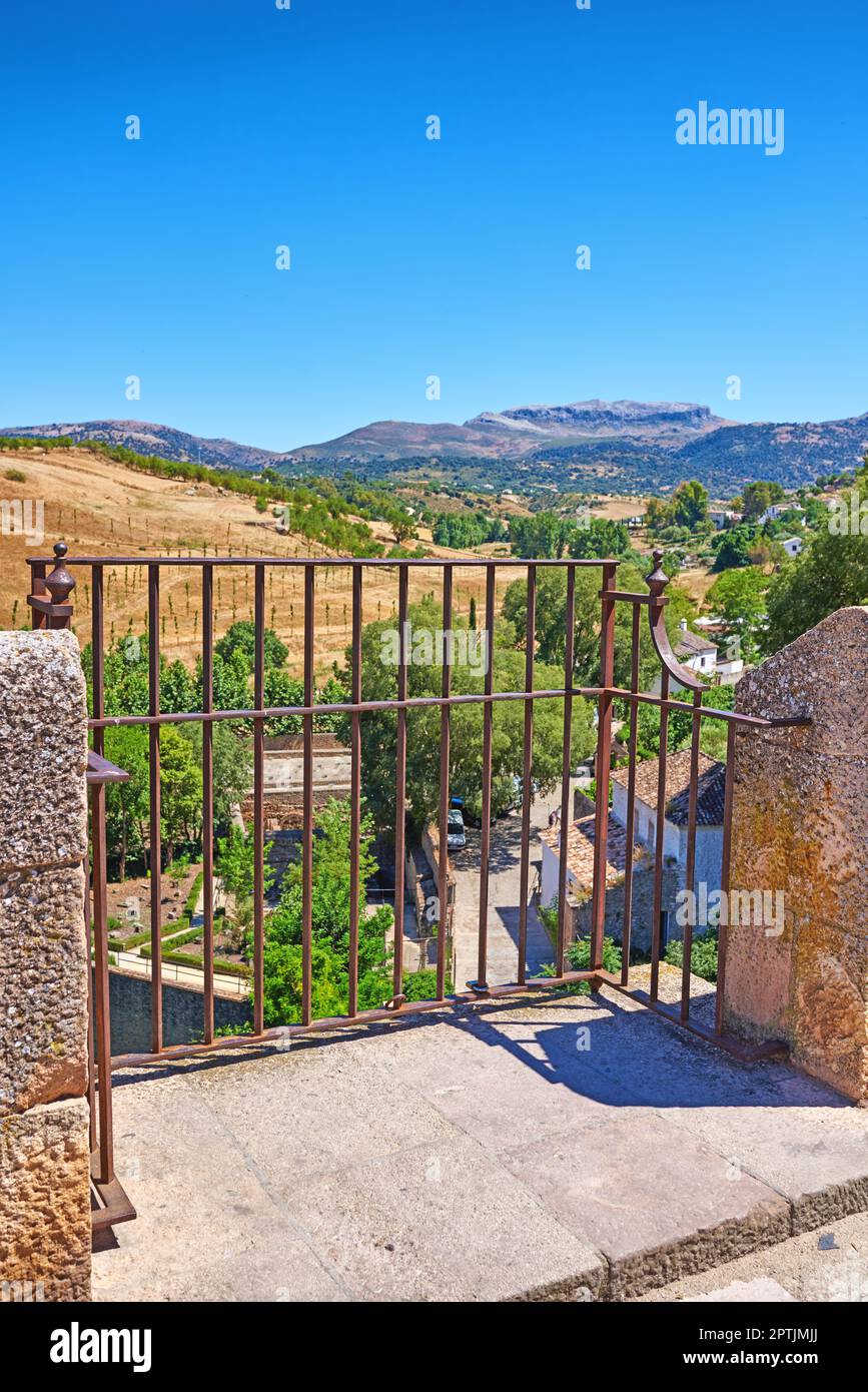 Ronda - the ancient city of Ronda, Andalusia. The beautiful old city of Ronda, Andalusia, Spain Stock Photo