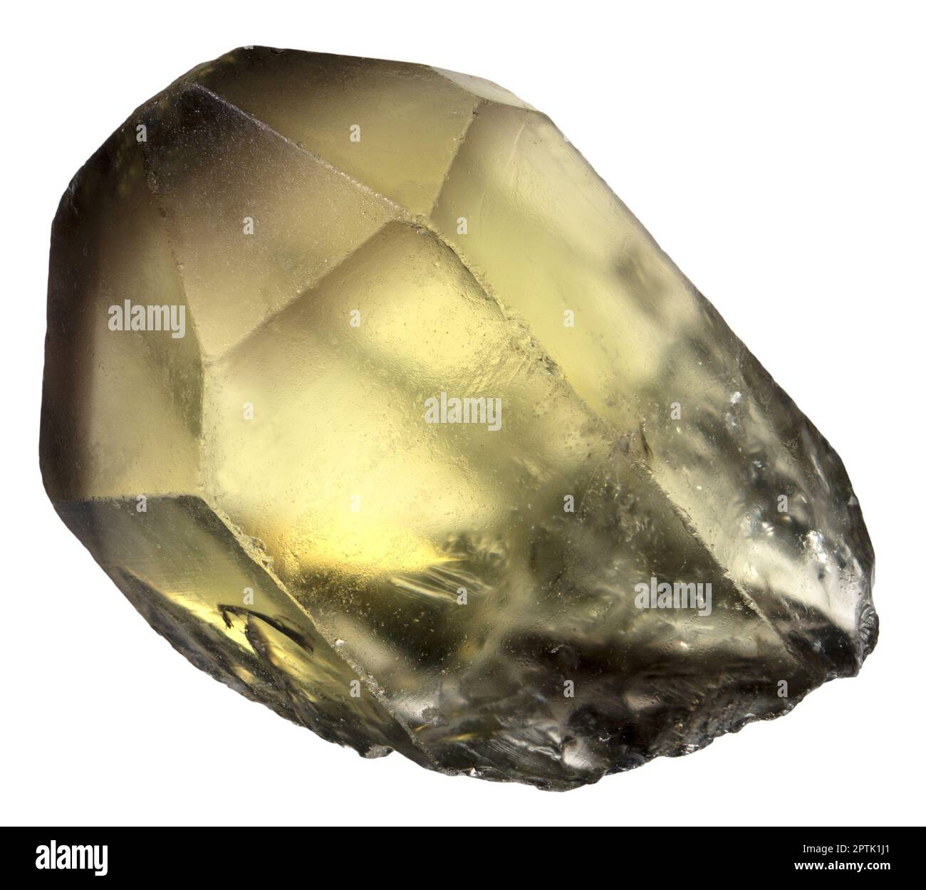 Citrine point - yellow quartz - c1.5cm long Stock Photo