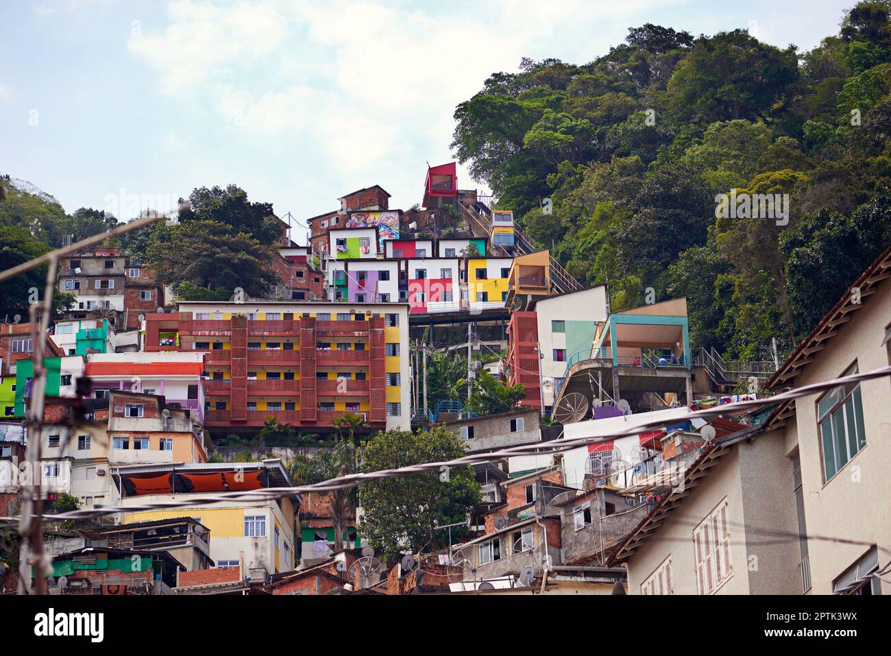 The slums of Brazil. slums on a mountainside in Rio de Janeiro, Brazil Stock Photo Alamy