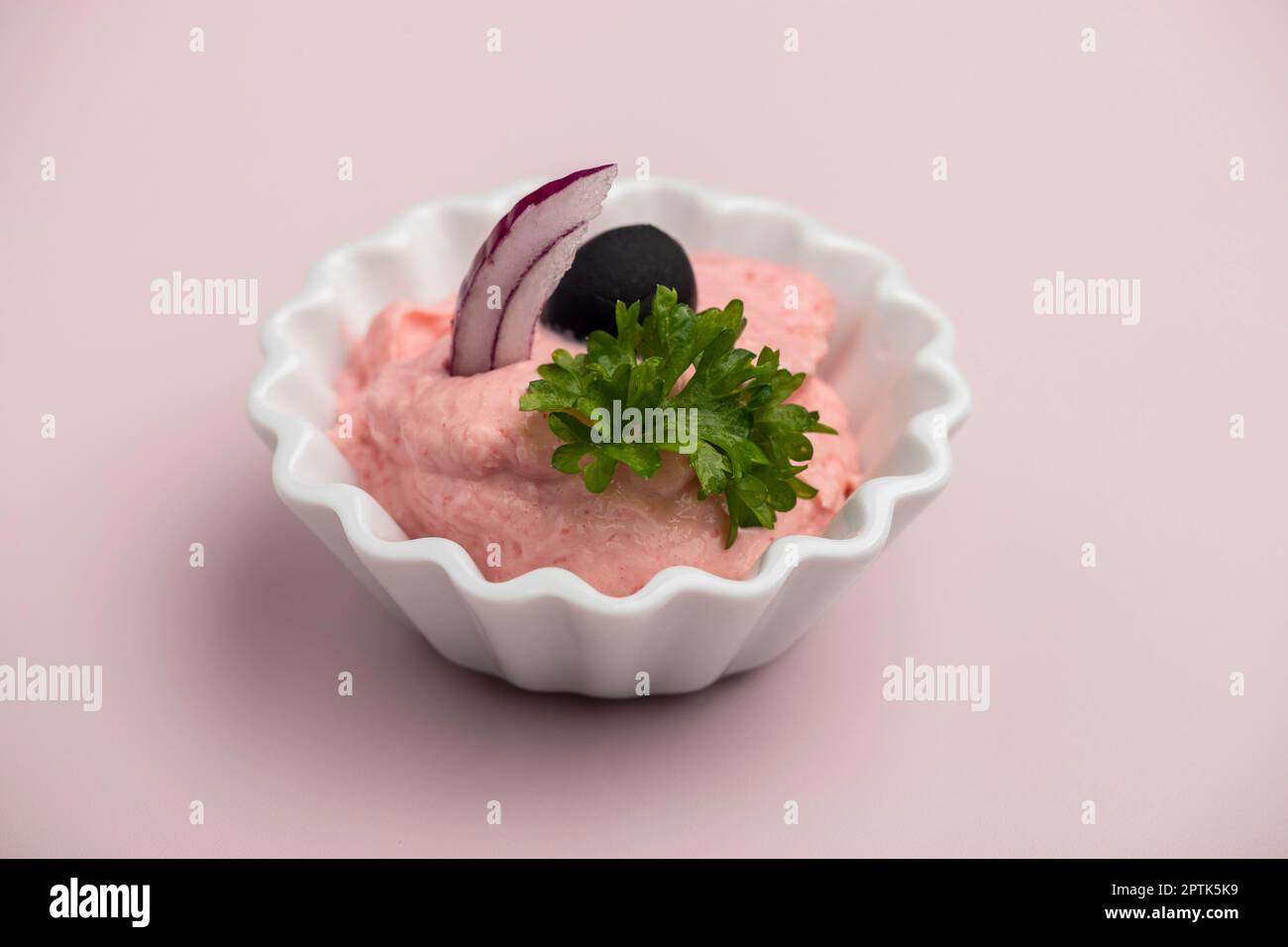 greek taramas spread on pink Stock Photo - Alamy