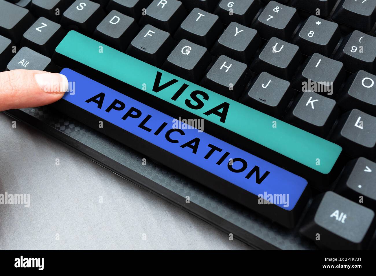 Writing displaying text Visa Application, Business overview an process ...