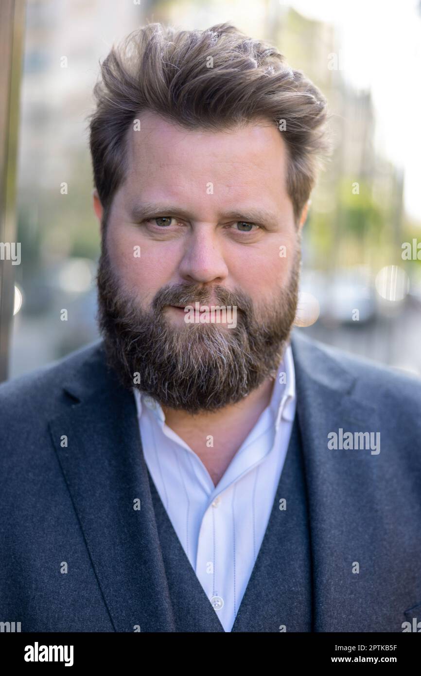 PRODUCTION - 26 April 2023, Hesse, Frankfurt/Main: Actor Antoine Monot ...