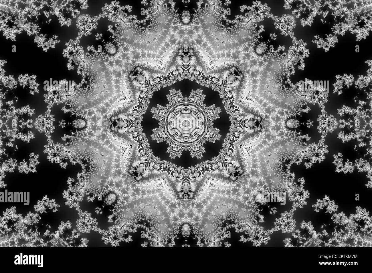 Fractal mandelbrot Black and White Stock Photos & Images - Alamy