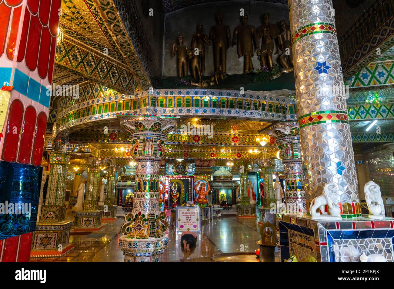 Arulmigu Sri Rajakaliamman Hindu Temple (Glass Temple),  Johor Bahru, Malaysia. Stock Photo