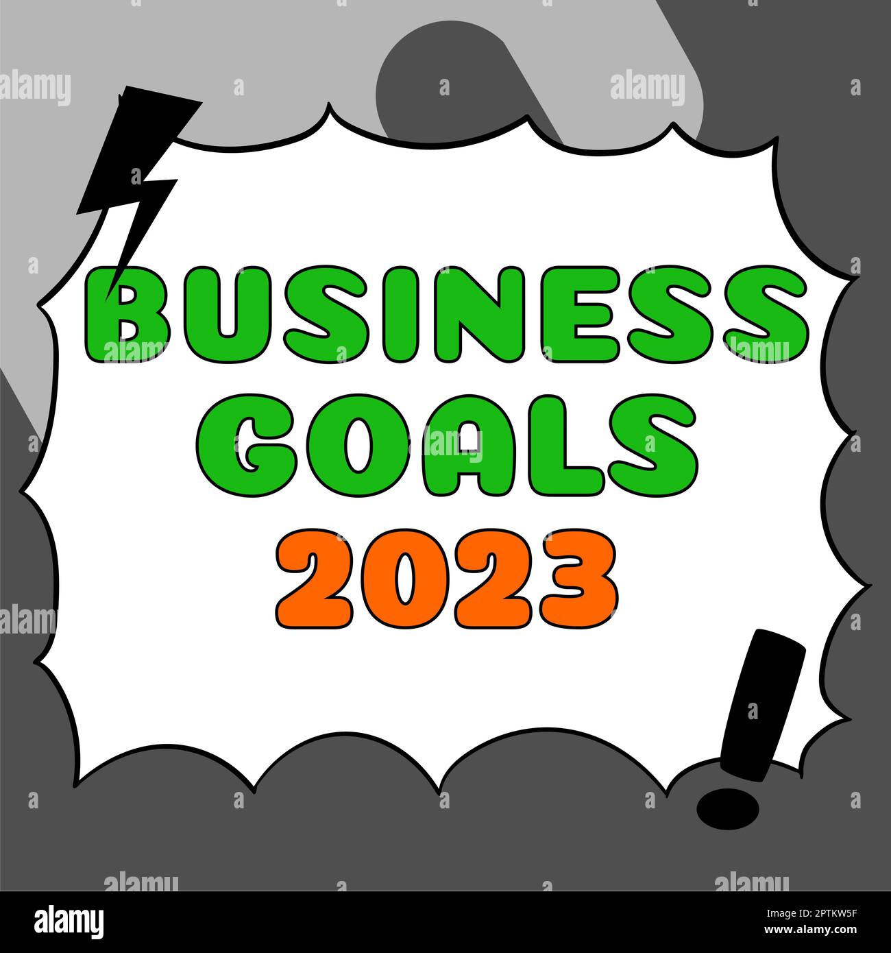 Writing displaying text Business Goals 2023, Concept meaning Advanced