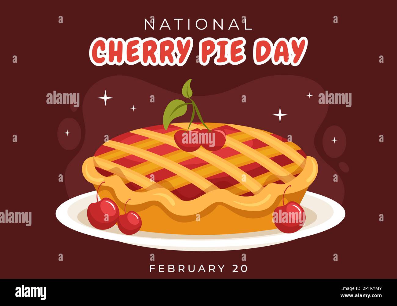National Cherry Pie Day on February 20 with Food of Pastry Shells and