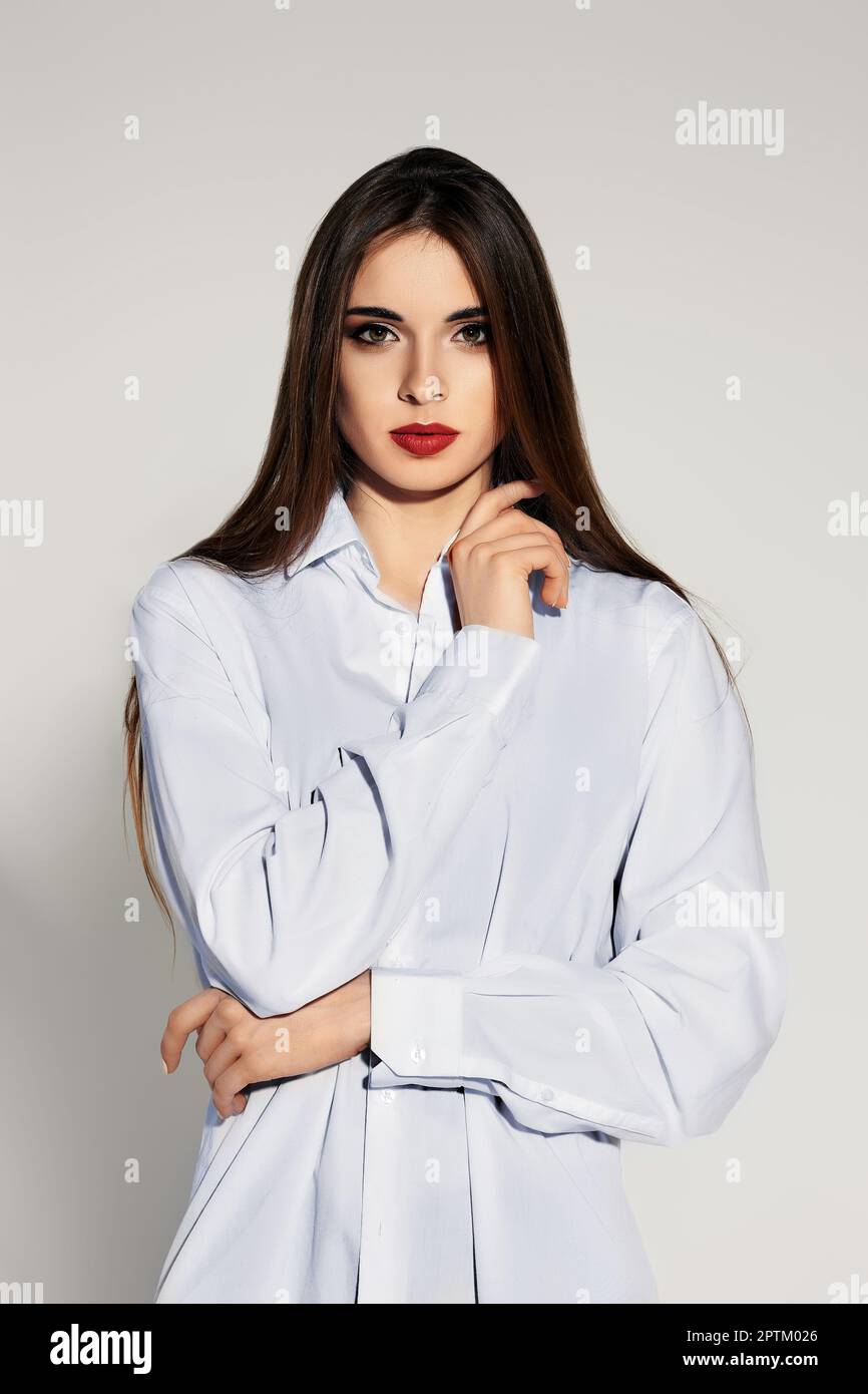 Girls wearing white shirt sale