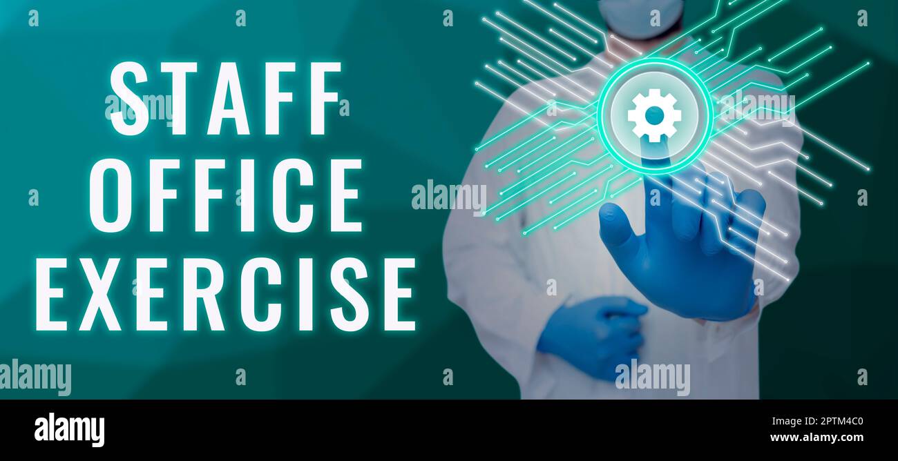 Text showing inspiration Staff Office Exercise, Conceptual photo