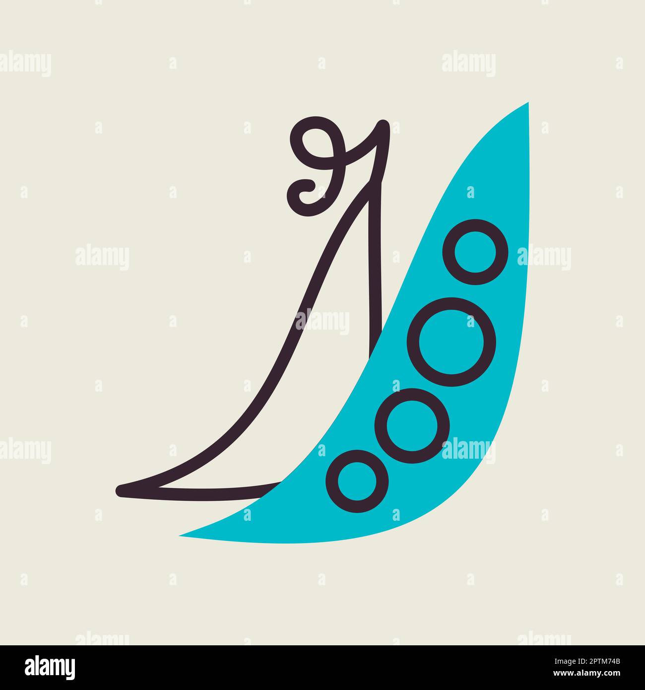 Peas isolated design vector icon. Vegetable sign. Graph symbol for food ...
