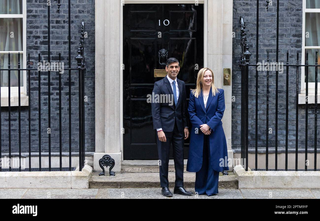 London, United Kingdom 27/04/2023 Italian Prime Minister