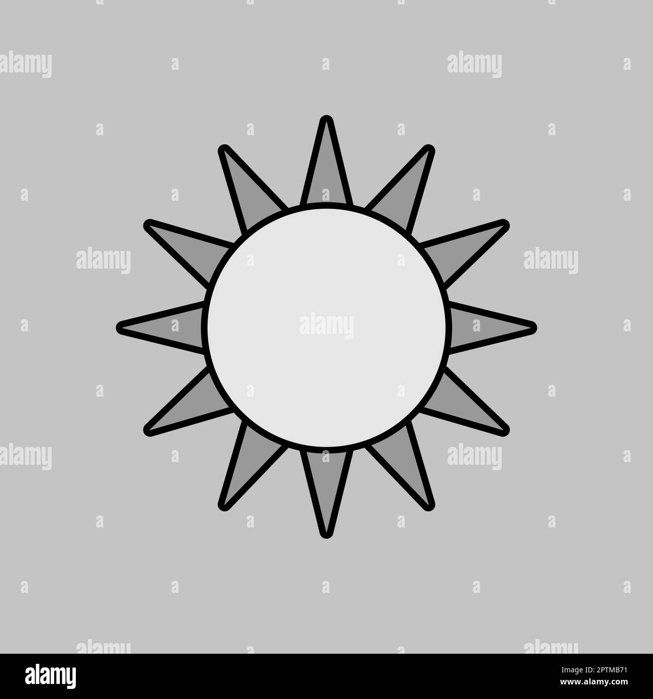 Sun outline Black and White Stock Photos & Images - Alamy