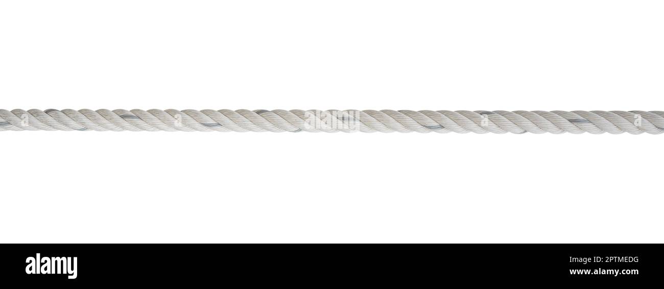Rope isolated on white background. Include clipping path. Stock Photo