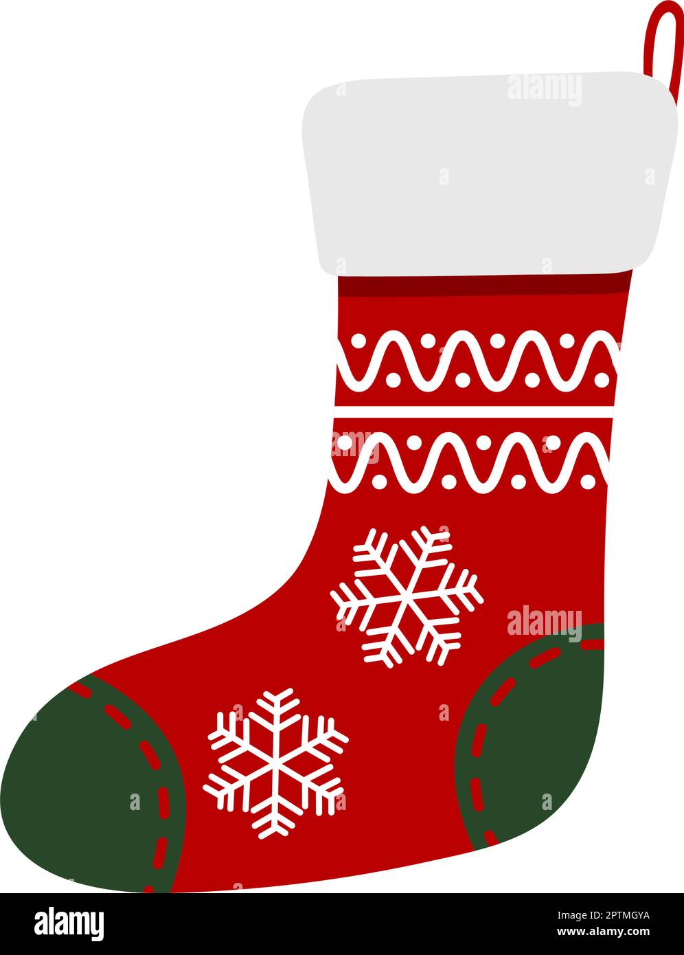 Single christmas stocking Stock Vector Images - Page 2 - Alamy