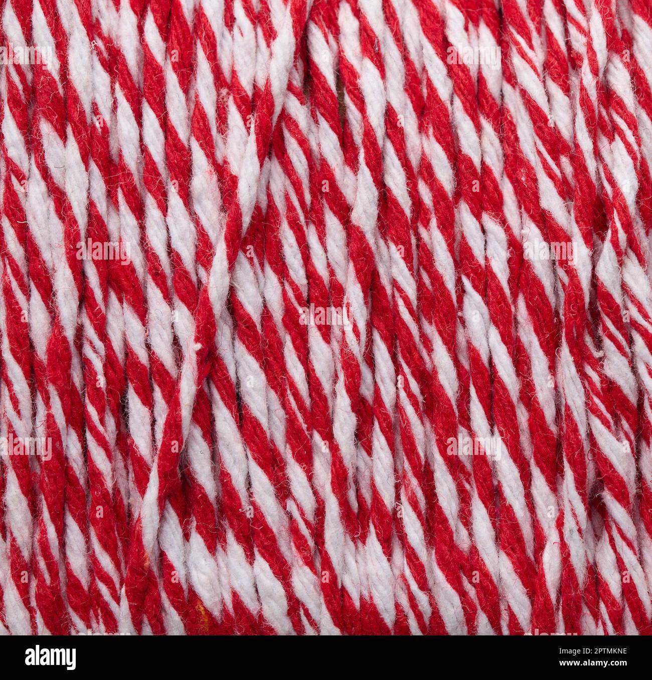 Texture of red and white cooking string, macro Stock Photo - Alamy