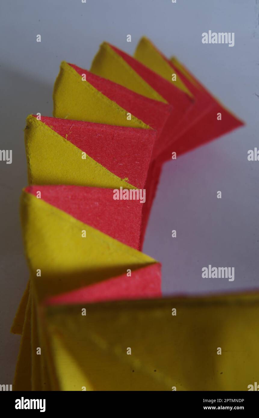 Paper folding. Origami Stock Photo - Alamy