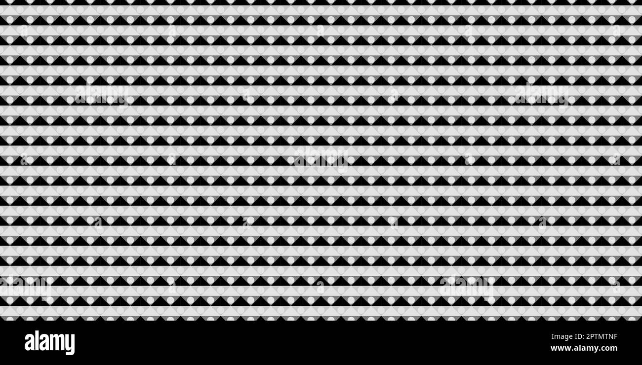 Black and white abstract geometric seamless pattern background Stock Vector