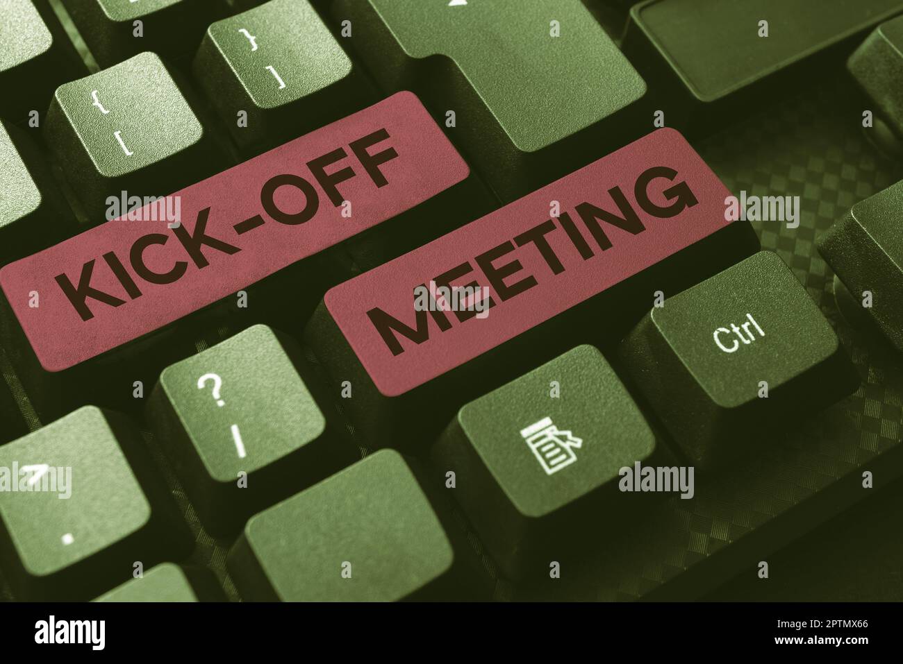 Writing displaying text Kick Off Meeting, Conceptual photo first ...