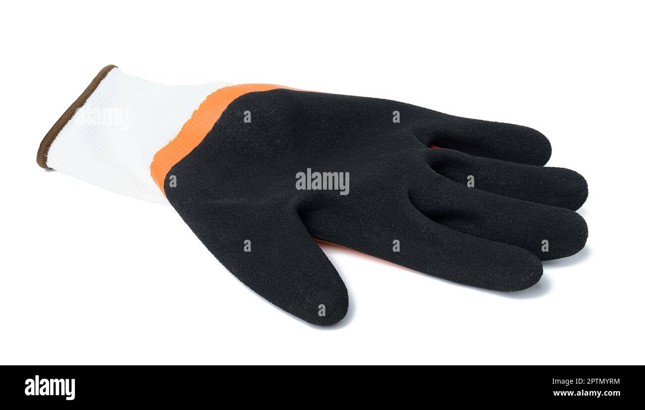 Knitted gloves with latex coating to protect against mechanical damage