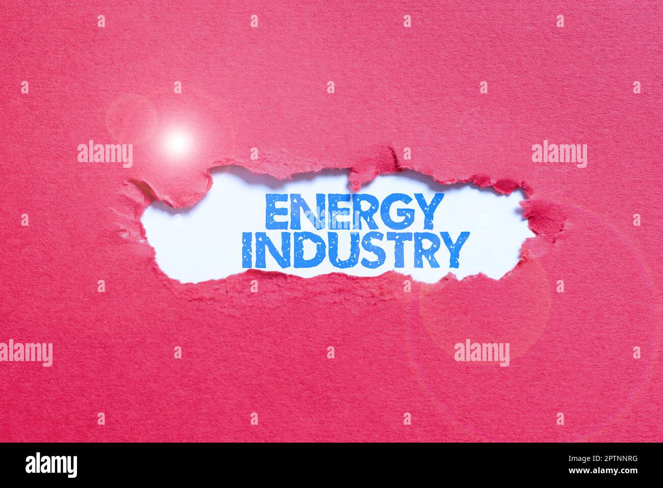 Conceptual display Energy Industry, Concept meaning industries involved