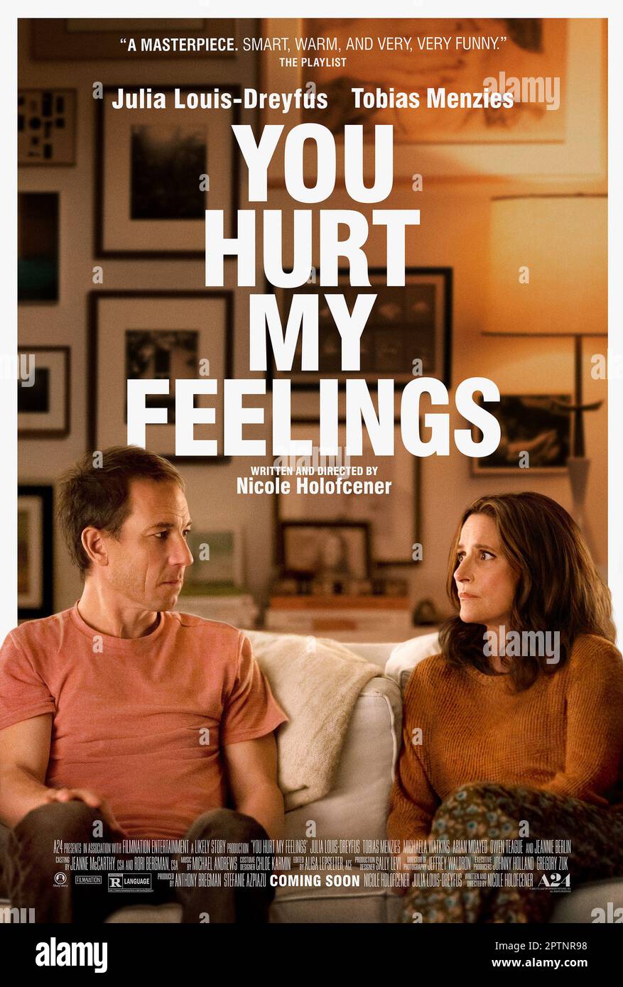 You Hurt My Feelings poster  Julia Louis-Dreyfus & Tobias Menzies Stock Photo