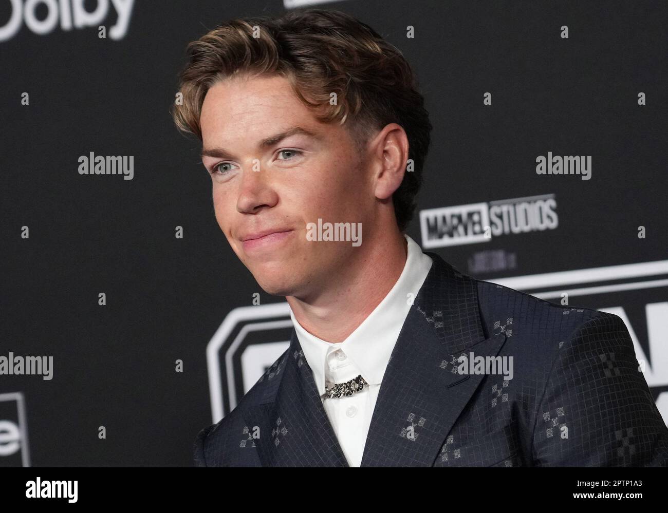 Will Poulter arrives at the GUARDIANS OF THE GALAXY VOL. 3 World Premiere held at the The Dolby Theater in Hollywood, CA on Thursday, ?April 27, 2023. (Photo By Sthanlee B. Mirador/Sipa USA) Stock Photo