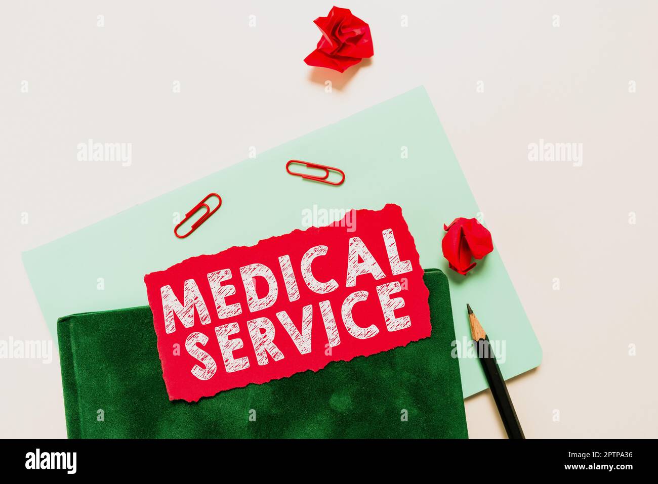 Writing displaying text Medical Service, Concept meaning treat ...