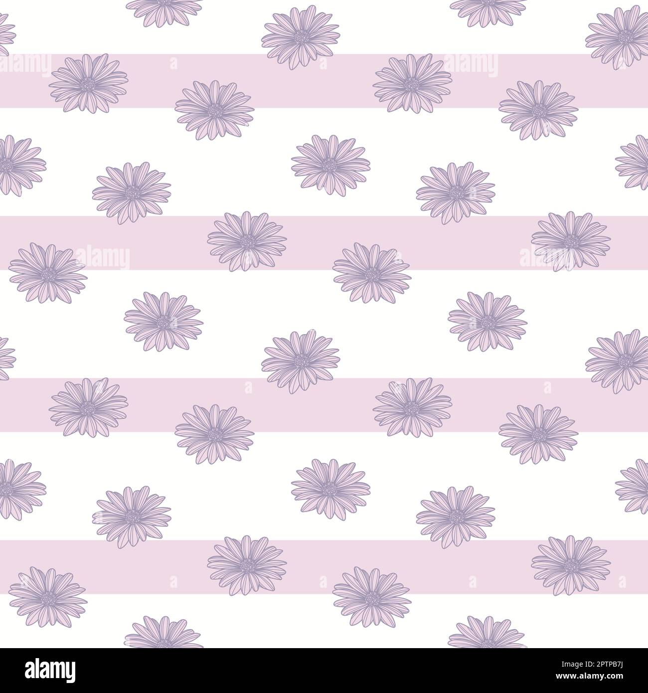 Cute pastel floral seamless repeat pattern Stock Vector Image & Art - Alamy