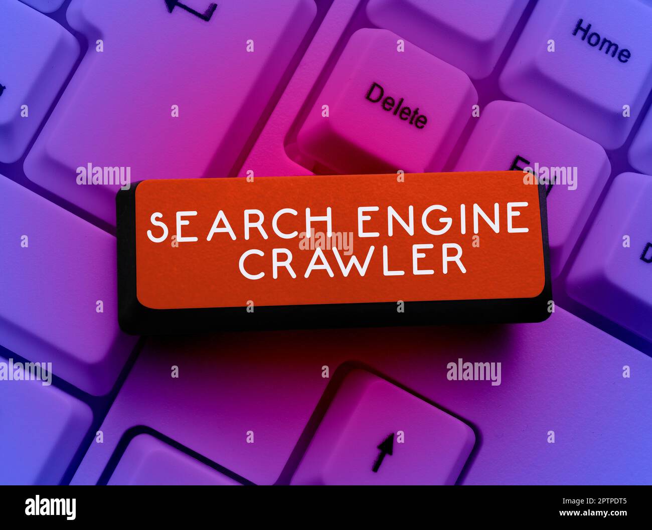Writing displaying text Search Engine Crawler, Business overview program or automated script that browses the web Stock Photo