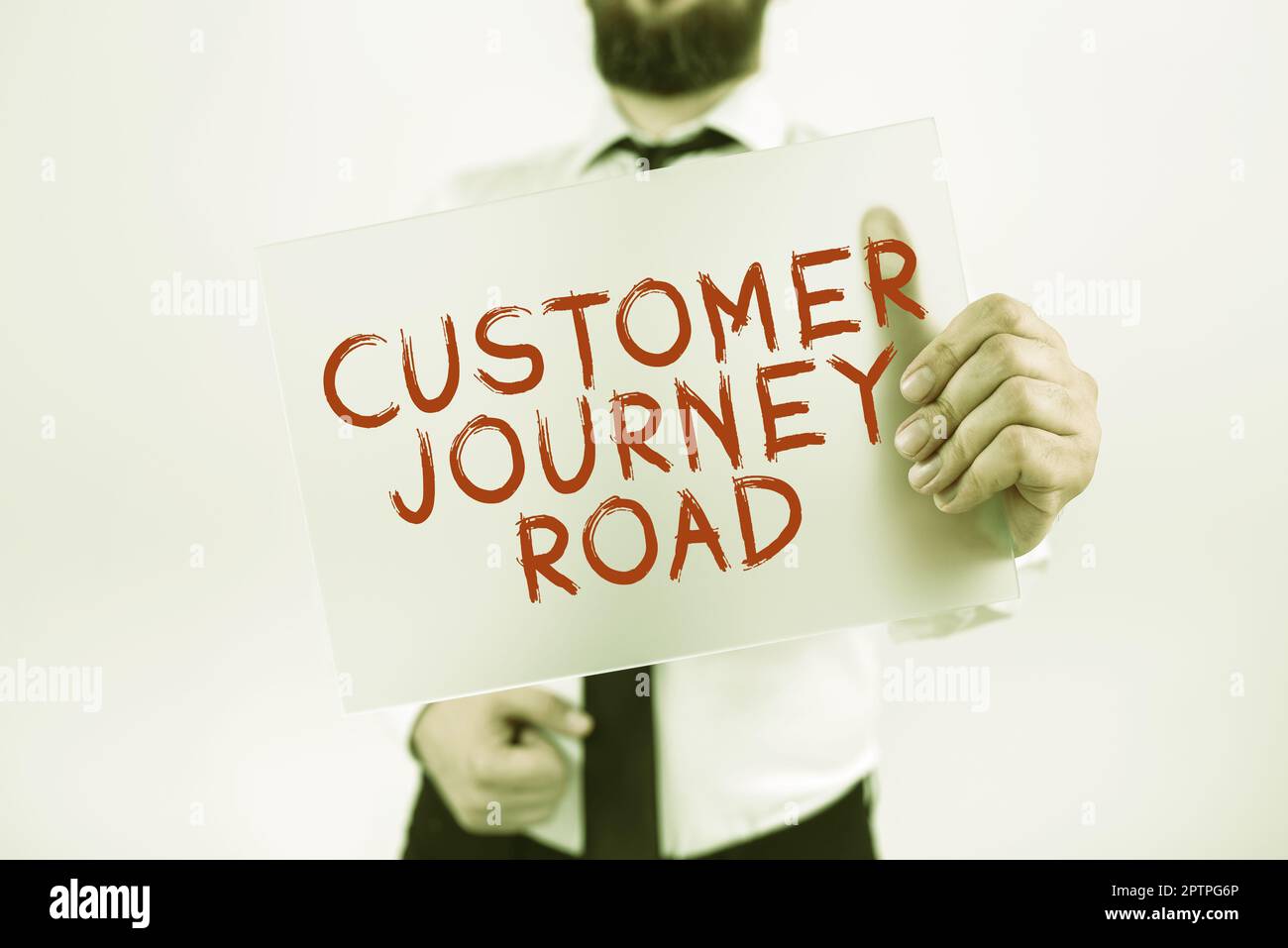 Text caption presenting Customer Journey Road, Concept meaning Customer experiences when interacting your brand Stock Photo