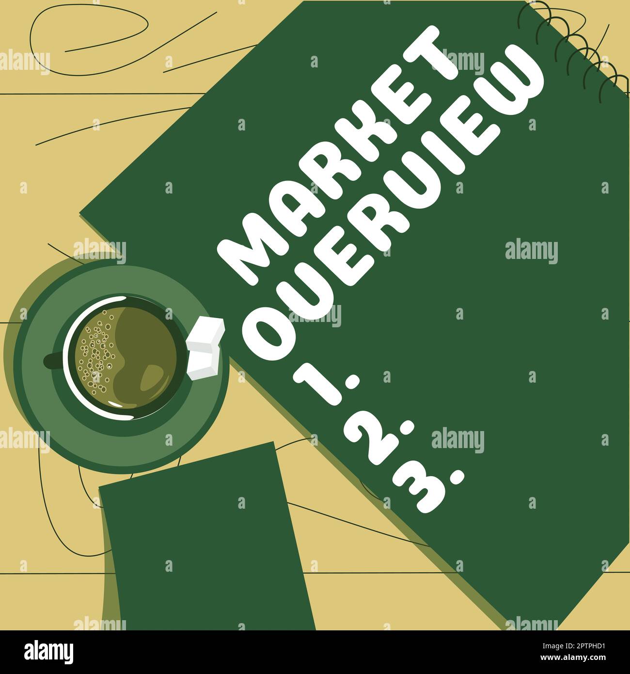 Sign displaying Market Overview, Business idea brief synopsis of a