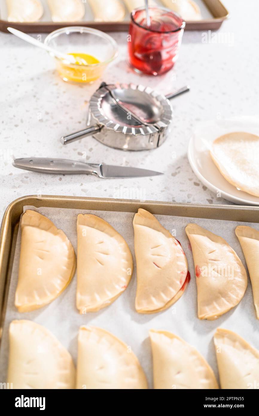 Sweet Cherry Empanadas in Air Fryer Stock Photo Alamy
