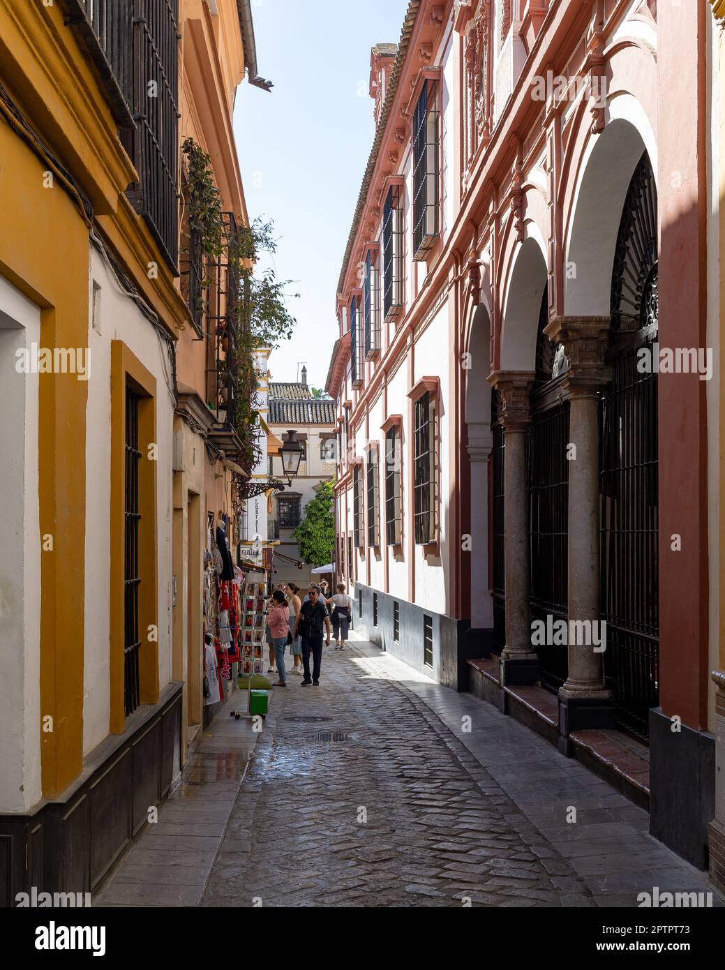 The Barrio de Santa Cruz in the historic centre of Seville, Sevilla, Spain Stock Photo